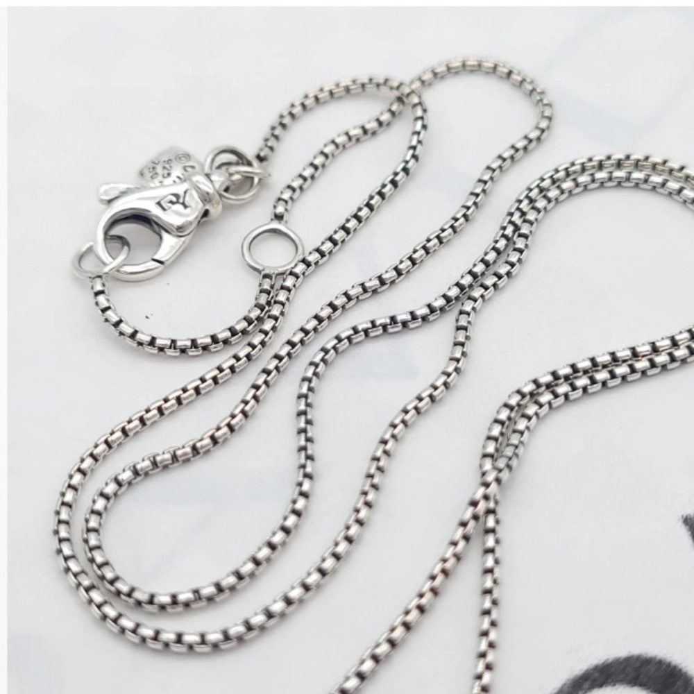 Sold David Yurman Cable Cookie Classic Heart Necklace with 18kt Gold Heart - Picture 6 of 9